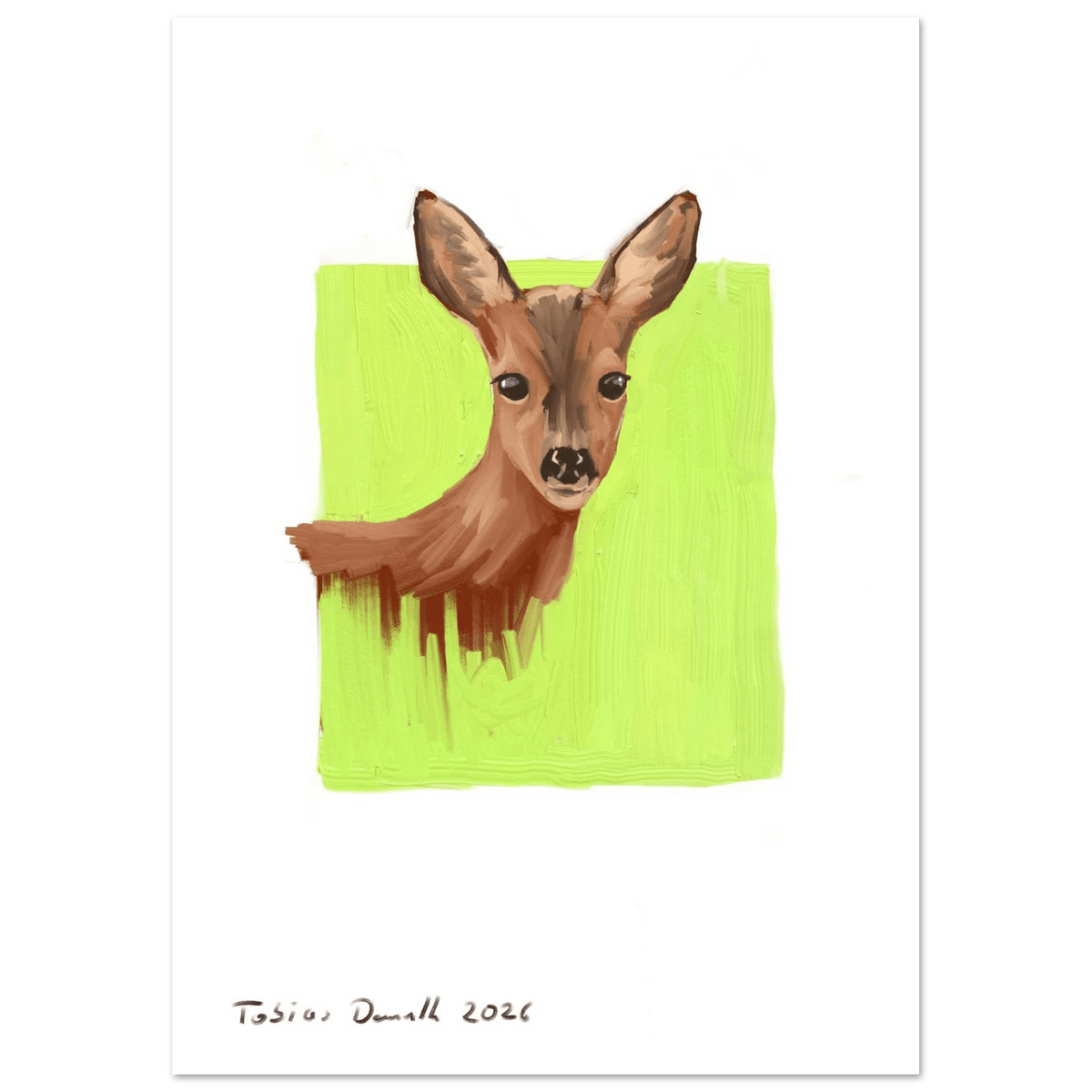Reh - Kunstdruck - Tobias Demuth Studio - Print Material